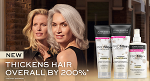 John Frieda NEW PROfiller+ products for fine, thinning hair, hair loss